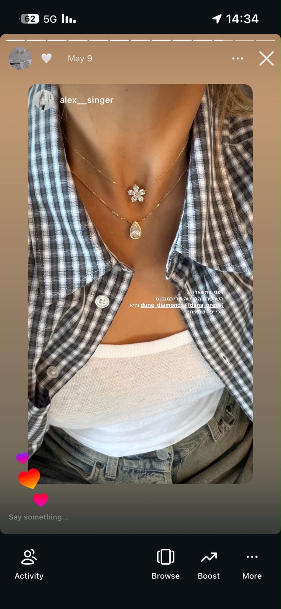 Diamond Flower Necklace
