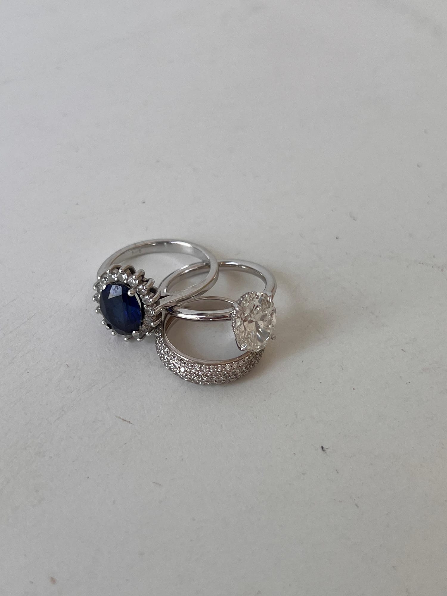 Sapphire Halo Ring